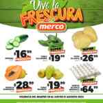 Ofertas Merco frutas y verduras del 29 al 31 de agosto