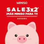Sale Miniso de 3x2 en productos con etiqueta roja