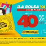Promo la Bolsa Office Max: hasta 40% de descuento en los útiles que quepan en tu bolsa