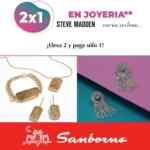2x1 en joyería Steve Madden en Sanborns