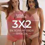 Tops & Bottoms Hot Fashion 2023: 3x2 en ropa interior y básicos