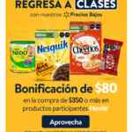 Cupón Walmart Super de $80 de descuento en productos Nestlé