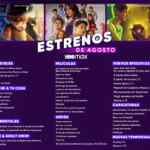 Promociones y estrenos de Agosto en Netflix, HBO Max, Disney+ y Paramount+