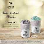 Promoción Santa Clara Día de los Abuelos: 2x1 en litros de helado