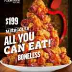 En Applebees come todas las boneles que quieras por $199 los miércoles
