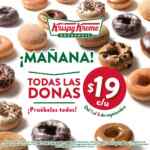 En Krispy Kreme todas las donas a sólo $19 c/u del 1 al 3 de septiembre