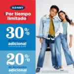 En Old Navy hasta 50% de descuento adicional dependiendo la cantidad que compres
