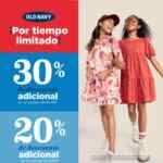 En Old Navy hasta 50% de descuento adicional dependiendo la cantidad que compres