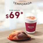 En Santa Clara llévate un pan de muerto + cappuccino o latte o chocolate por $69