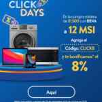 Cupón Walmart Click Days: 8% de bonificación en compras de $1,500