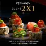 2x1 en sushi en PF Chang's este fin de semana