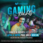 Movistar Gaming Nights en Arena: Juega de 6:00 a 10:00 PM por $247, incluye hot dog, refresco y palomitas