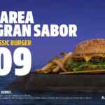 En Carl's Jr combo Classic Burger con papas y refresco a $109 de lunes a viernes