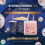 Ve la Serie Mundial de Béisbol en Cinemex y llévate Gratis palomera y tote bag conmemorativos
