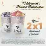 2x1 en litros de helado en Santa Clara por Aniversario