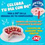 Promo de Cumpleaños Dairy Queen: Blizzard Mini Gratis en la compra de un pastel