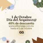40% de descuento en libros de arquitectura por el Día del Arquitecto