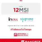 Promo Inova Sognare de hasta 15% de bonificación + 12 msi con Banorte
