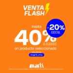Venta Flash Martí: hasta 40% de descuento + 20% adicional este fin de semana