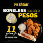 Promo 11 Aniversario Mr. Brown: boneless a $11 pesos
