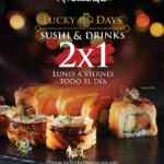 Lucky Days PF Chang's: 2x1 en sushi y cocteles ahora de lunes a viernes todo el día