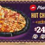 En Pizza Hut nueva Hut Cheese Catrina con masa negra y orilla de queso a $249
