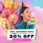 Cupón Sally Beauty de 20% de descuento adicional el mes de tu cumpleaños