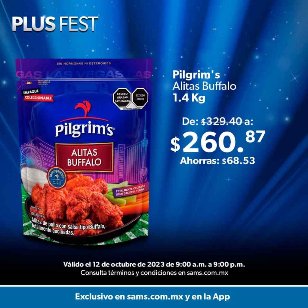 Horas Extraordinarias Sam's Club Plus Fest 12 de octubre 2023
