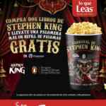 En Sanborns compra 2 libros de Stephen King y llévate una palomera edición especial con palomitas