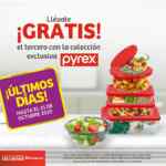 Promo Soriana Puntos Recompensa: 3x2 en canje de productos Pyrex