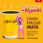 Cupón App McDonald's: Café grande GRATIS si vas en pijama esta semana (también válido en Auto Mac)