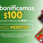 Cupón Walmart Express de $100 de descuento en compras de $599