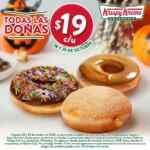 Promoción Krispy Kreme Dulce o Truco: TODAS las donas a $19 hoy domingo