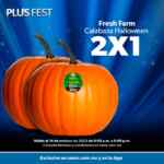 Sams Club Horas Extraordinarias Plus Fest 14 de octubre: 2x1 en calabaza Halloween y más