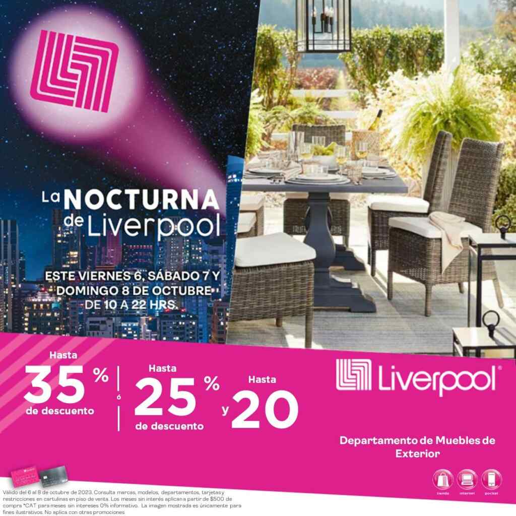Venta Nocturna Liverpool Aniversario Ofertas y promociones en tiendas