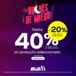 Venta Nocturna Martí Noches de Miedo: Hasta 40% de descuento + 20% adicional