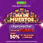 Remate de Día de Muertos Bodega Aurrera: Hasta 50% de descuento en decoración y disfraces