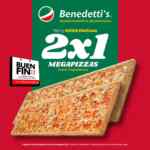 Benedetti's Buen Fin 2023: 2x1 en mega pizza del 16 al 20 de noviembre