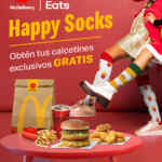 En McDonald's llévate unos calcetines GRATIS al pedir el combo Happy Socks por Uber Eats