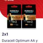 2x1 en pilas Duracell Optimum aplicando cupón Oxxo