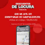 Cupón Taurus Cybermonday: 30% de descuento en tienda en línea