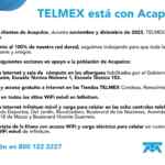 Servicios de internet y telefonía GRATIS el resto del año en Acapulco cortesía de Telmex