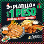 Promo de Navidad las Alitas: 2do platillo a solo $1 peso