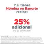 Días de Compras Banorte: 15% de bonificación o meses sin intereses en comercios participantes los miércoles y viernes