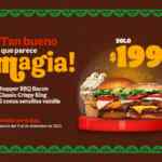 Burger King combo Magia de Navidad por $199