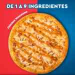 En Dominos Pizza todas las pizzas grandes de hasta 9 ingredientes a $199 c/u
