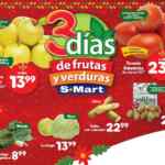 Ofertas S-Mart 3 días de frutas y verduras del 12 al 14 de diciembre