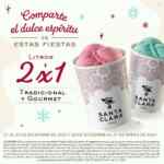 2x1 en litros de helado en Santa Clara en su promoción de Navidad