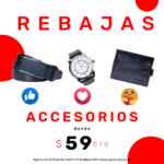 Accesorios desde $59 en las rebajas de Aldo Conti