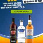 Oferta flash Bodegas Alianza tiene 3x2 en vodka Absolut, ron Havana Club y whisky the Glenlivet